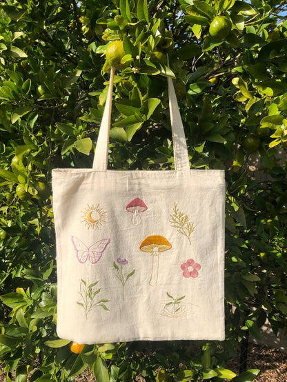 Embroidered Tote Bag