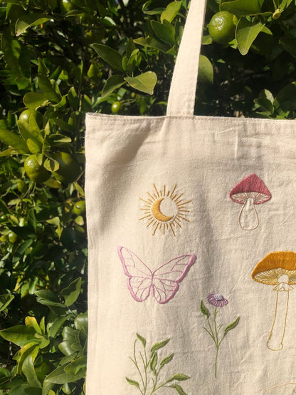 Embroidered Tote Bag