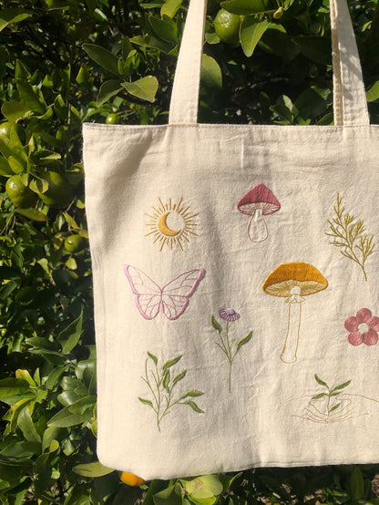 Embroidered Tote Bag