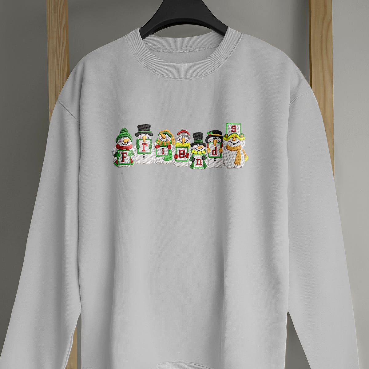 Snowmen Friend Noel Merry Christmas - Embroidered Sweatshirt, T-shirt, Hoodie 2