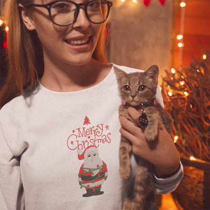 Santa Mery Christmas - Embroidered Sweatshirt, T-shirt, Hoodie