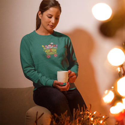 Happy Snowman Mery Christmas - Embroidered Sweatshirt, T-shirt, Hoodie