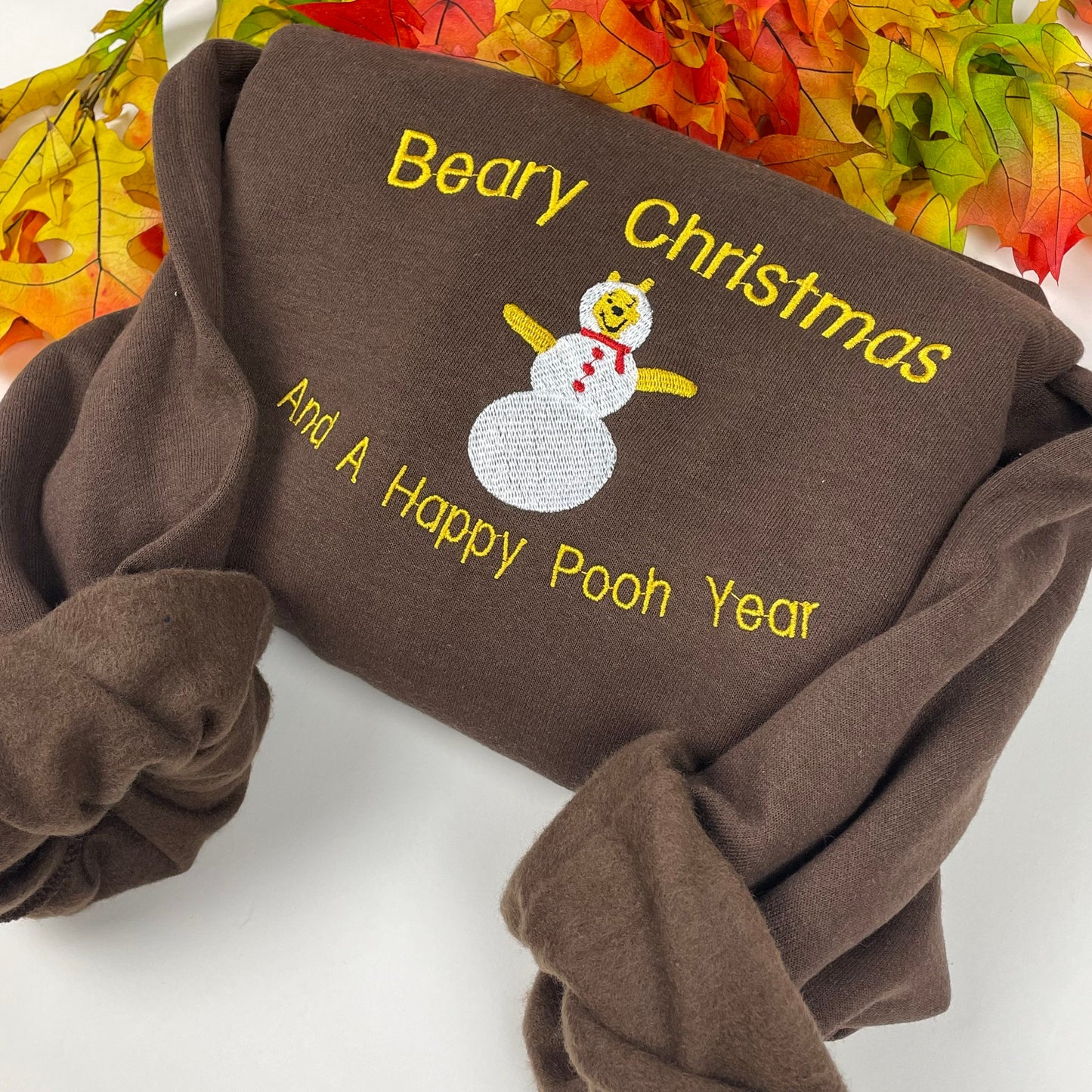 Christmas Sweatshirt Embroidered -  Sweatshirts- Embroidered Sweatshirts - Christmas- Winnie The Pooh