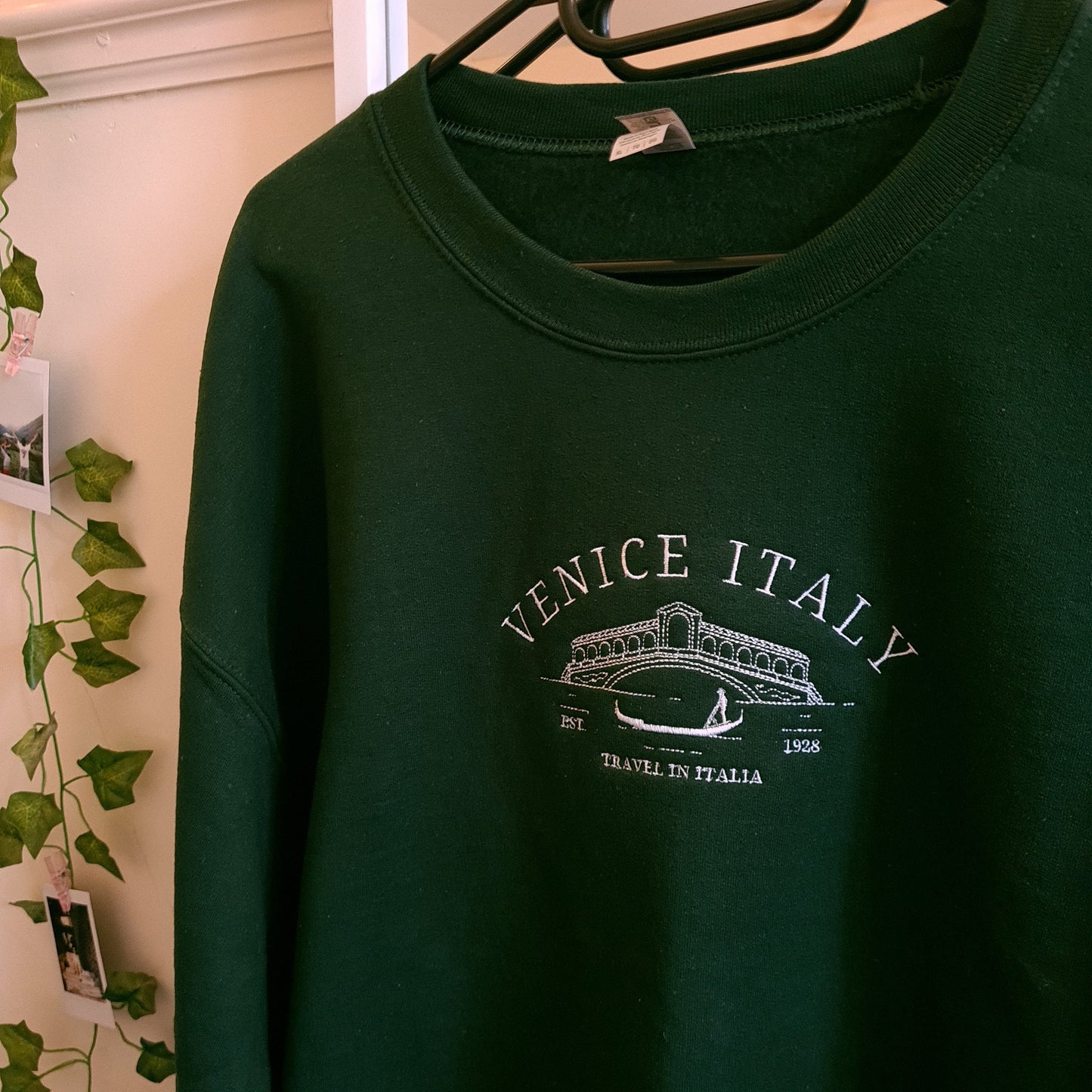 Venice Italy Embroidered Crewneck, Vintage Crewneck, 90s Sweatshirt, College Sweatshirt, Oversize Crewneck, Unisex Crewneck