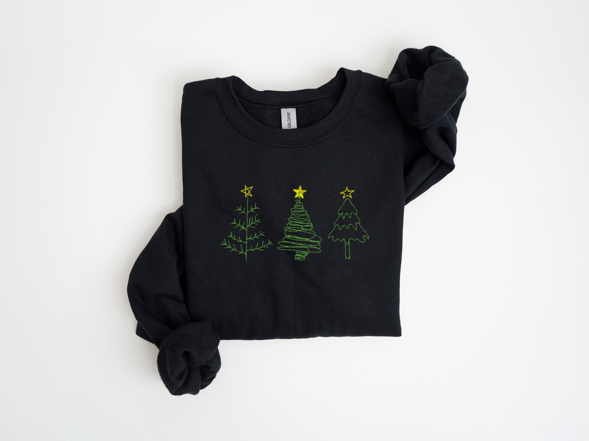 Embroidered Christmas Crewneck, Holiday Crewneck, Embroidered Christmas Sweatshirt, Holiday Sweatshirt, Merry and Bright Sweater