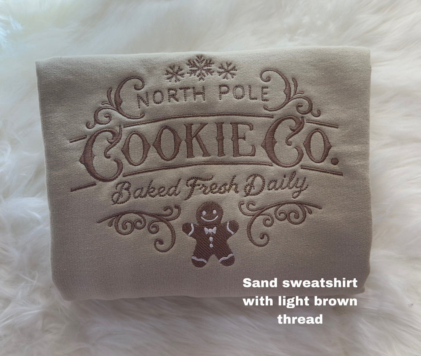 North Pole Cookie Co embroidered sweatshirt / hoodie