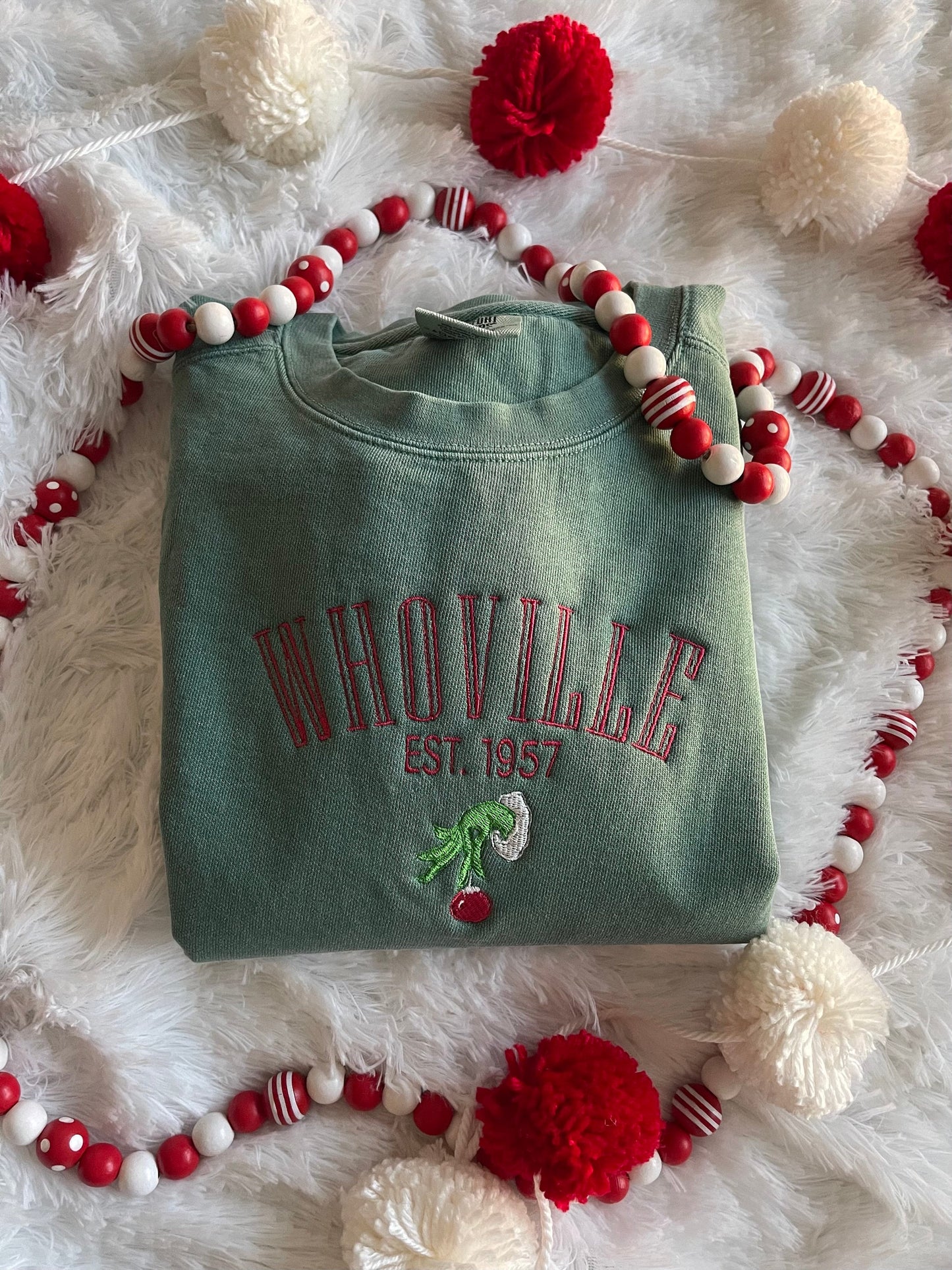 CHRISTMAS EMBROIDERED SWEATSHIRT Christmas Sweatshirt Stocking Stuffer Gift for Friends Christmas Gift for Christmas Embroidered Crewneck