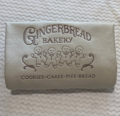 Gingerbread Bakery embroidered sweatshirt / hoodie