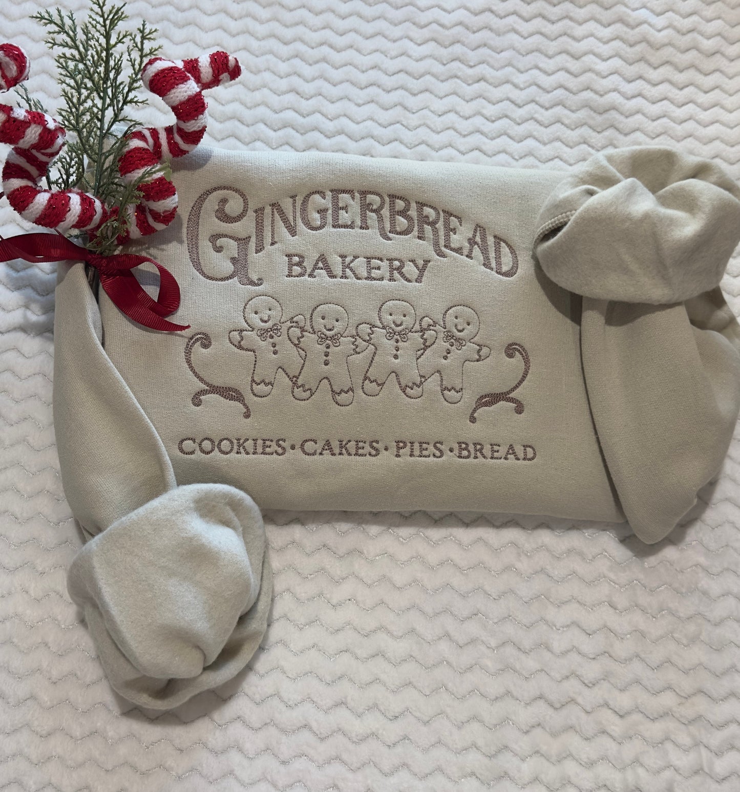 Gingerbread Bakery embroidered sweatshirt / hoodie