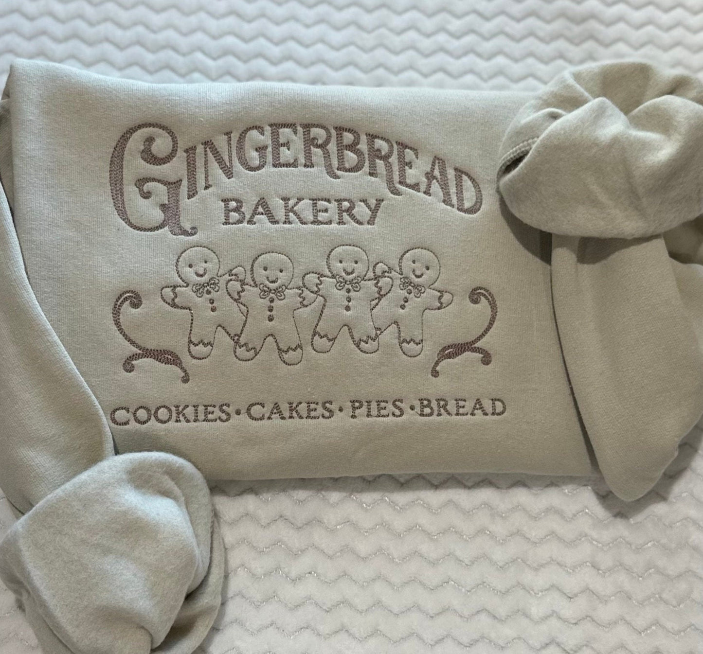 Gingerbread Bakery embroidered sweatshirt / hoodie