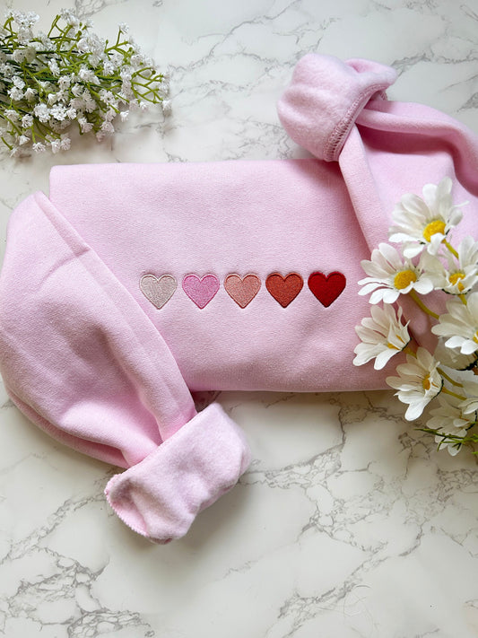 Embroidered Valentine Heart Sweatshirt, Cute Valentine Sweatshirts, Valentine Sweatshirts, Vintage Valentine Sweatshirt, Valentine Pullover