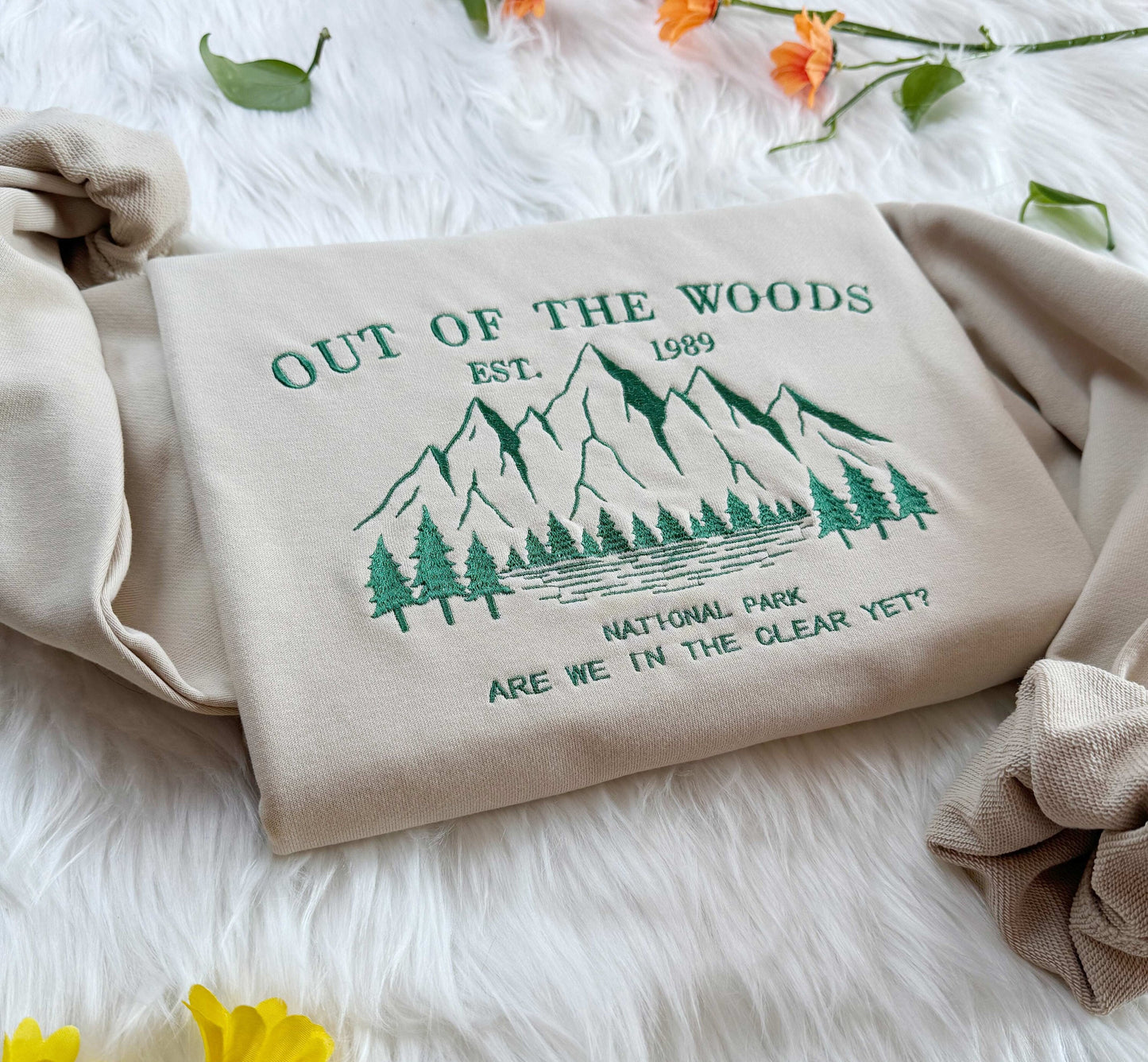 Mountain National Park Embroidered Sweatshirt, Embroidered Forest National Park Sweatshirt, In The Clear Yet Sweatshirt, T-shirt, Hoodie