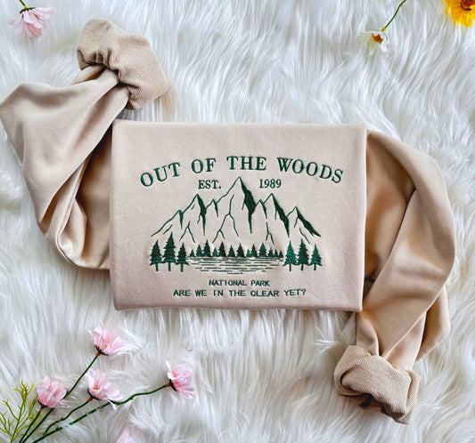 Mountain National Park Embroidered Sweatshirt, Embroidered Forest National Park Sweatshirt, In The Clear Yet Sweatshirt, T-shirt, Hoodie