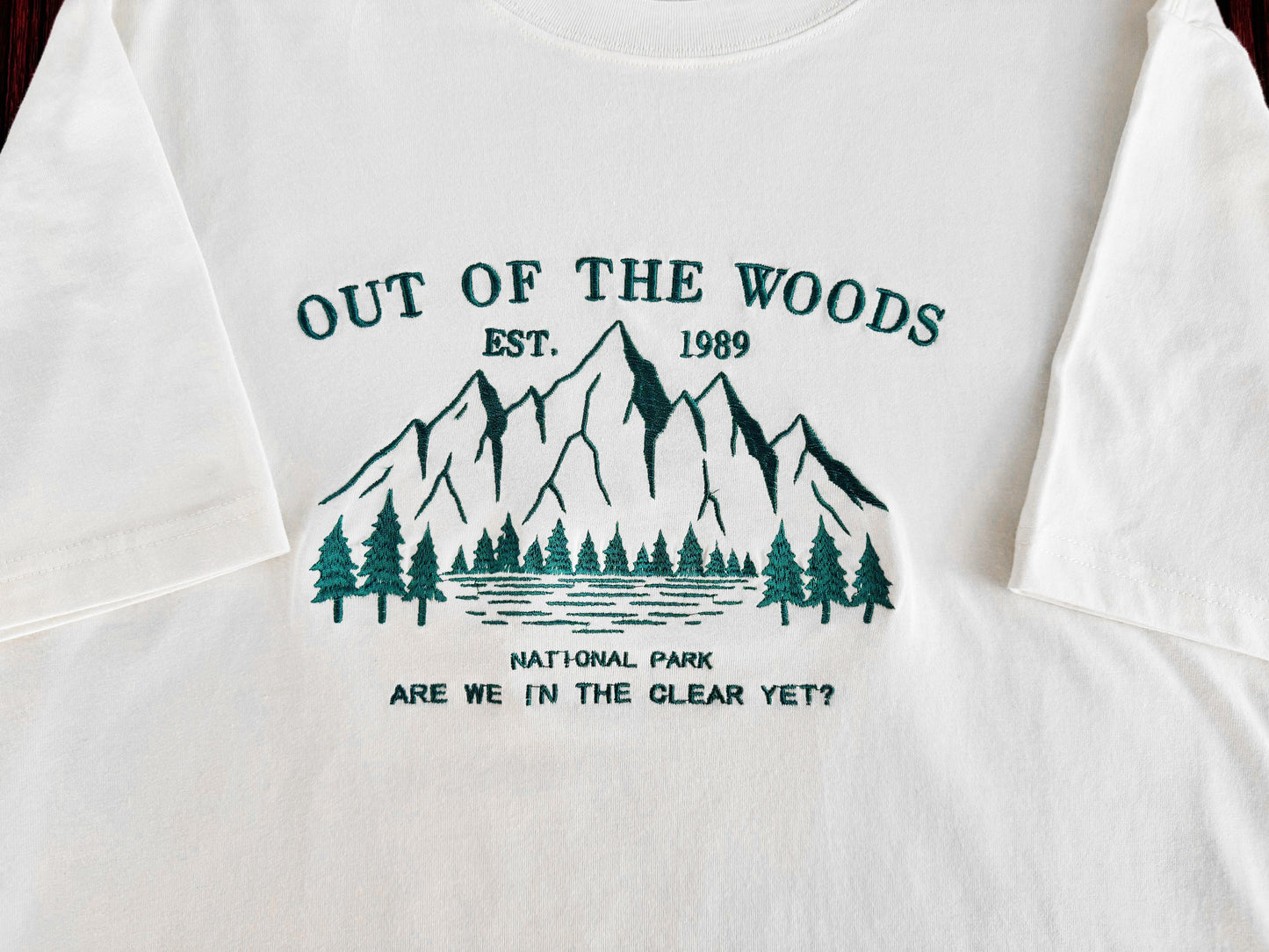 Out Of Wood Embroidered Unisex T-shirt, Embroidered Forest National Park Sweatshirt, In The Clear Yet Sweatshirt, T-shirt, Hoodie