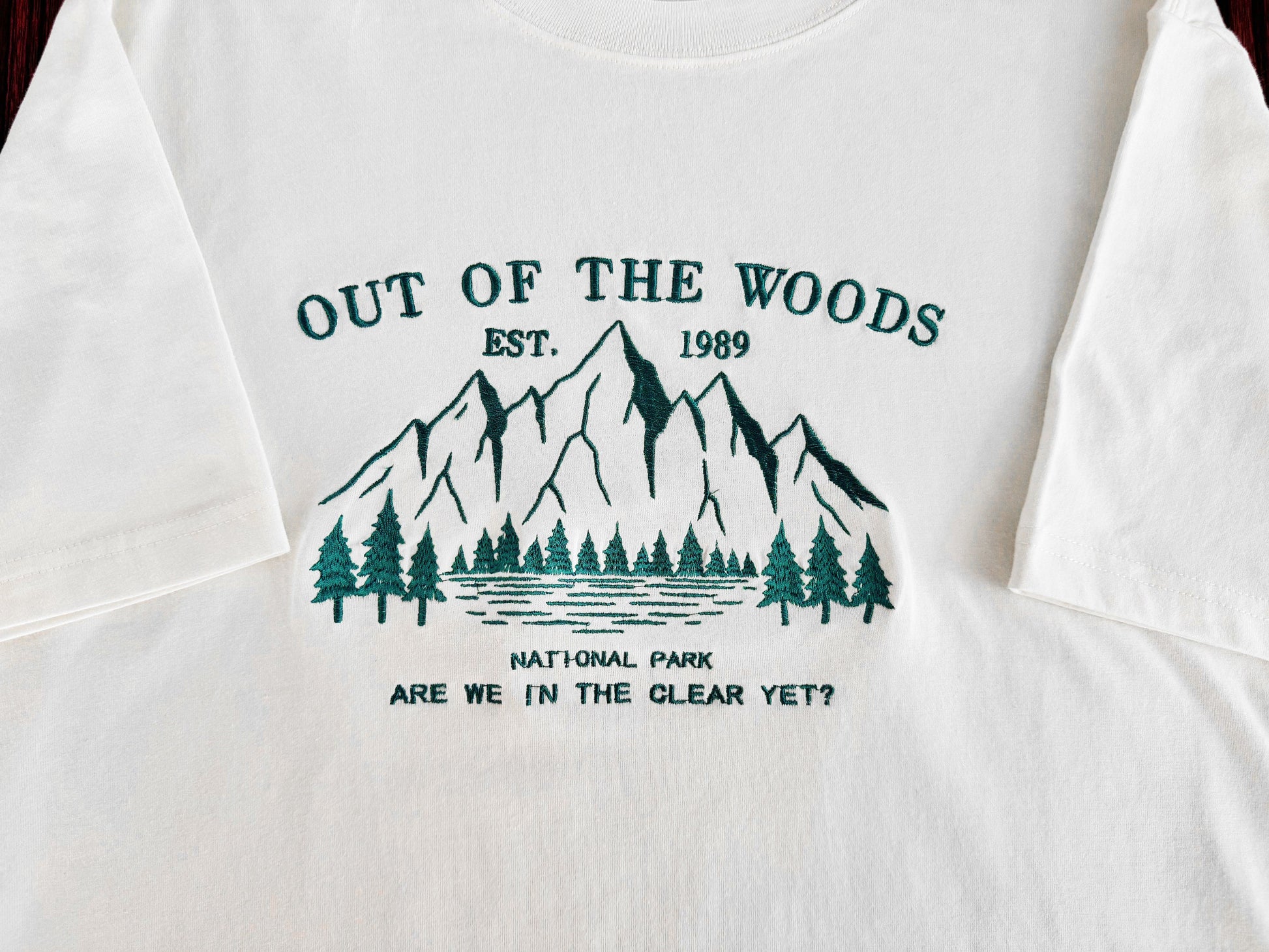 Out Of Wood Embroidered Unisex T-shirt, Embroidered Forest National Park Sweatshirt, In The Clear Yet Sweatshirt, T-shirt, Hoodie