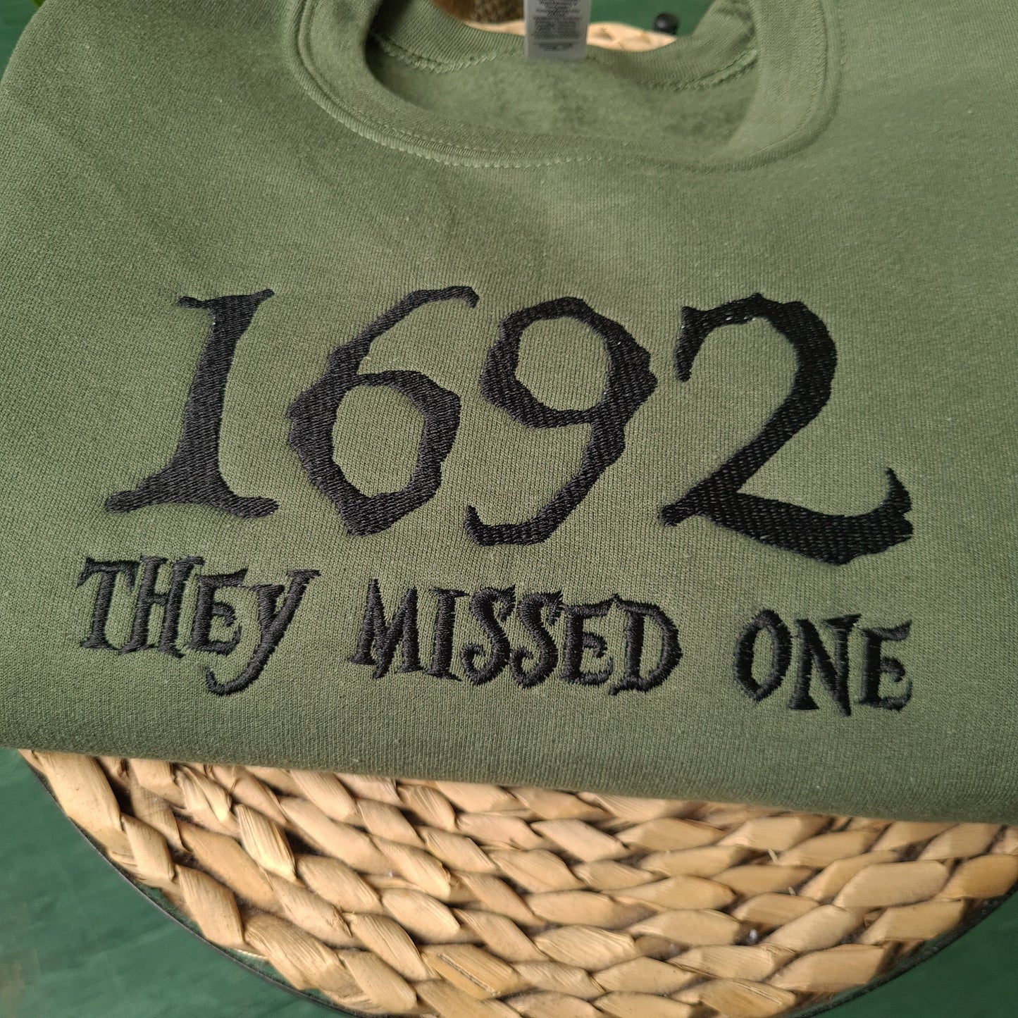 1692 They Missed One Sweatshirt, Salem Witch Sweatshirt, Halloween Witch Sweatshirt, Gifts for Halloween, Salem Massachusetts Jumper