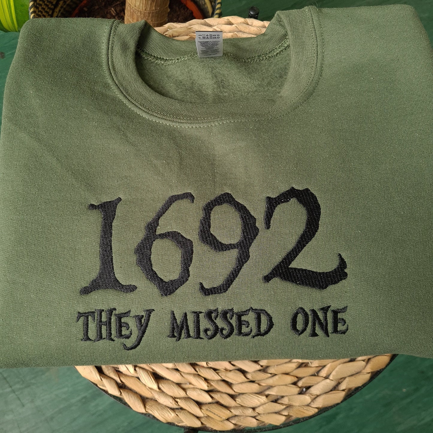 1692 They Missed One Sweatshirt, Salem Witch Sweatshirt, Halloween Witch Sweatshirt, Gifts for Halloween, Salem Massachusetts Jumper