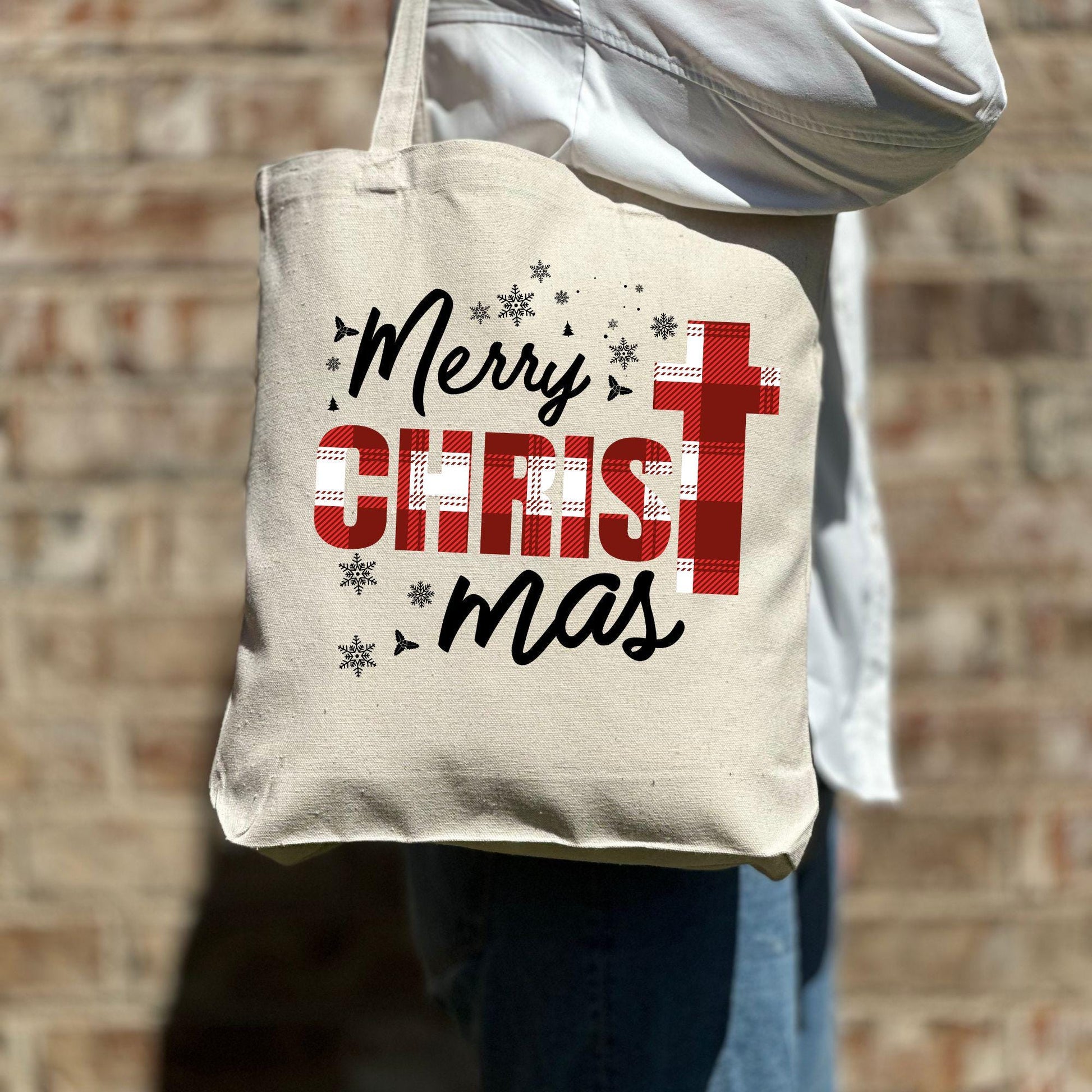 Merry Christmas Tote Bag, Christmas Cute Tote Bag, Holiday Bag, Christmas Gift Bag, Vacation Tote Bag, Christmas Gift Tote Bag