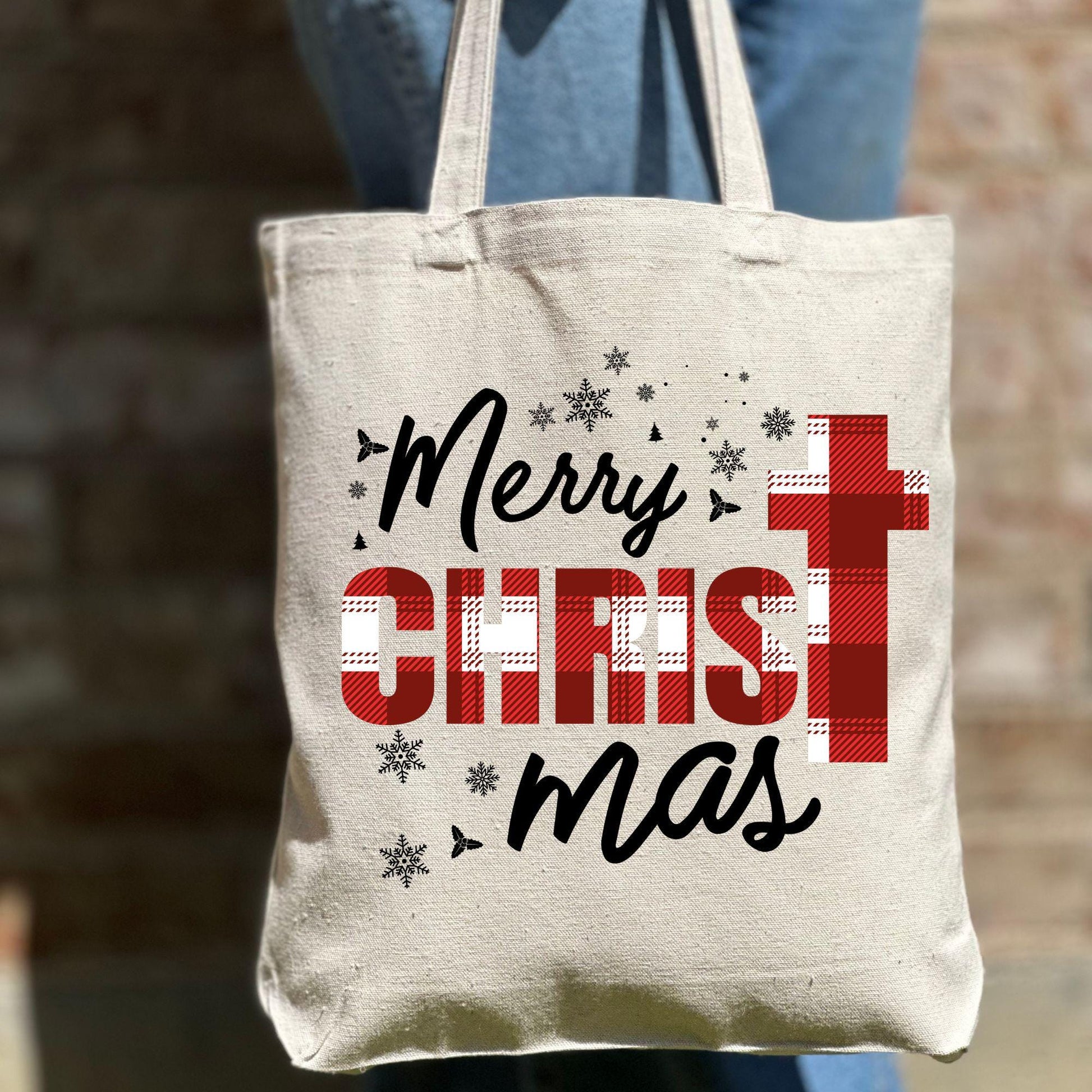 Merry Christmas Tote Bag, Christmas Cute Tote Bag, Holiday Bag, Christmas Gift Bag, Vacation Tote Bag, Christmas Gift Tote Bag