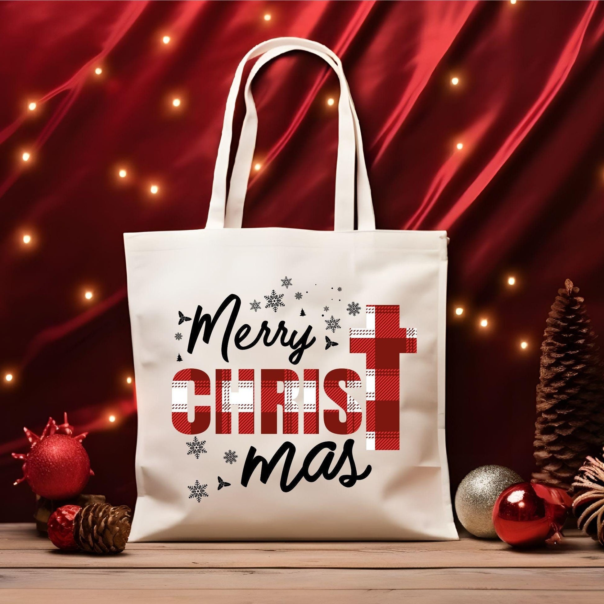 Merry Christmas Tote Bag, Christmas Cute Tote Bag, Holiday Bag, Christmas Gift Bag, Vacation Tote Bag, Christmas Gift Tote Bag