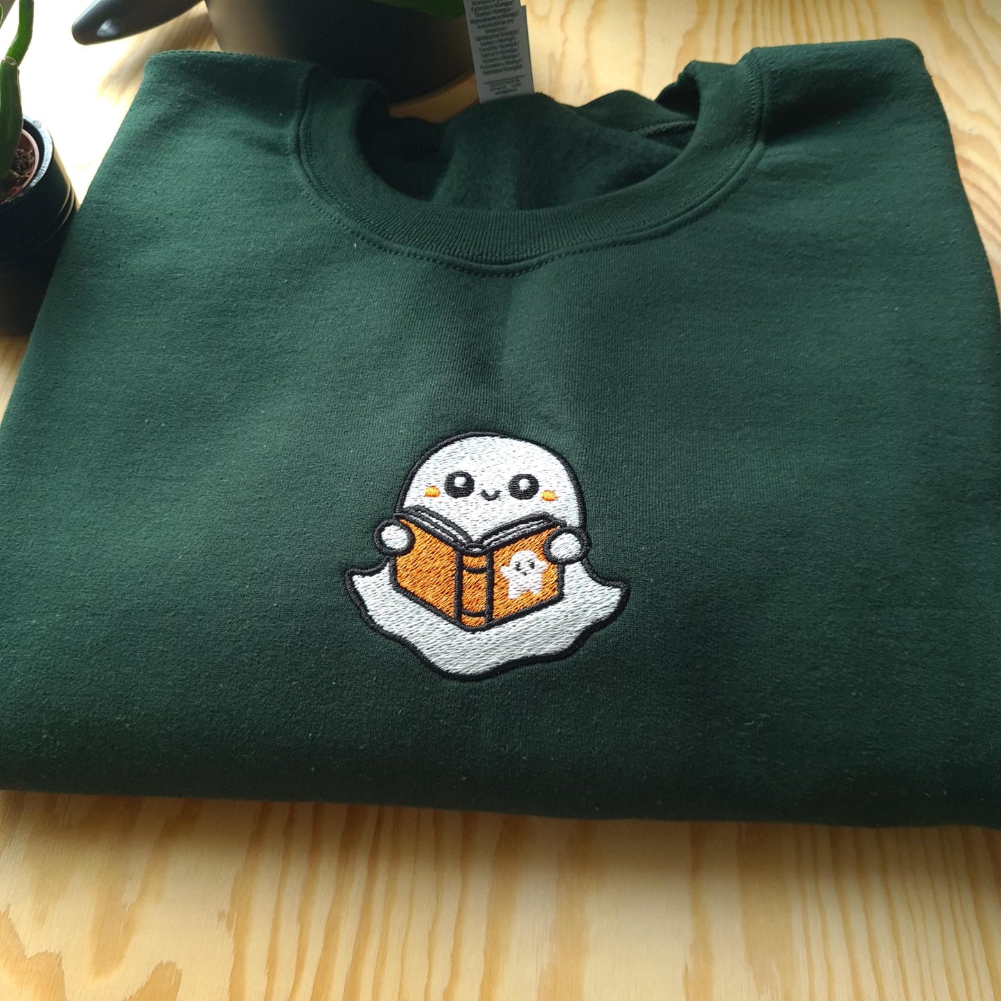 Glow In The Dark Ghost Sweatshirt, Halloween Book Sweatshirt, Book Lover Ghost, Halloween Jumper, Book Sweatshirt, Gift for Booktrovert