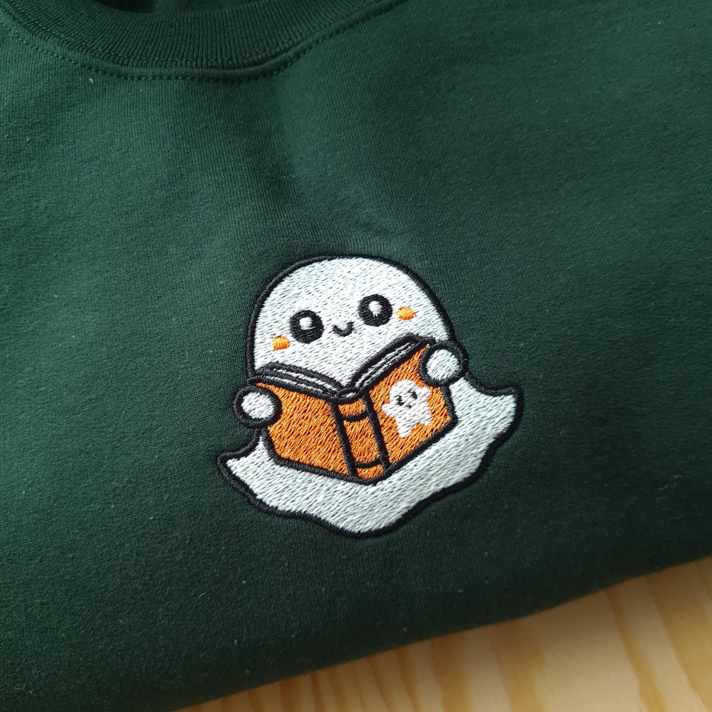 Glow In The Dark Ghost Sweatshirt, Halloween Book Sweatshirt, Book Lover Ghost, Halloween Jumper, Book Sweatshirt, Gift for Booktrovert