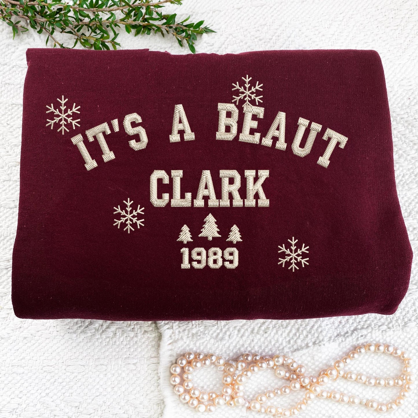 Its a Beaut Clark Embroidered Shirt, National Lampoon's Christmas Movie Quote Shirt, Clark Griswold Funny Christmas Shirt, Xmas Gift