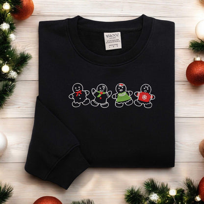 Embroidered Gingerbread Cookies Sweatshirt Gingerbread Christmas Embroidered Sweatshirt Christmas Sweatshirt Gingerbread Lover Gift