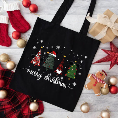 Merry Christmas  tote bag, Xmas Tree tote bag, Christmas tote bag, Christmas gift tote bag