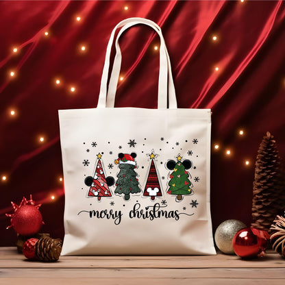 Merry Christmas  tote bag, Xmas Tree tote bag, Christmas tote bag, Christmas gift tote bag